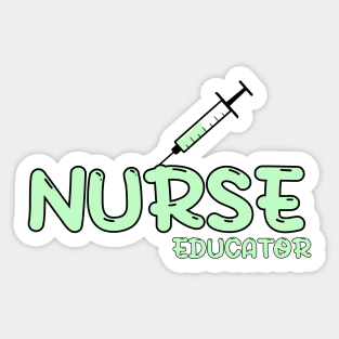 Nurse Educator Green Sticker